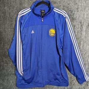 Rare Adidas Golden State Warriors XL 18/20 womens warmup court jacket 2012 blue